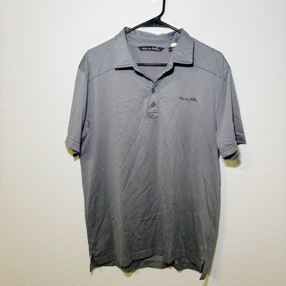 Travis Mathew Golf Gray Golf Polo Knit Casual Large Men's‎